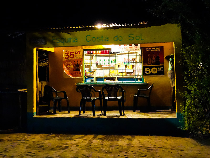 PREO technical assistance Rural Shop lit up by electric