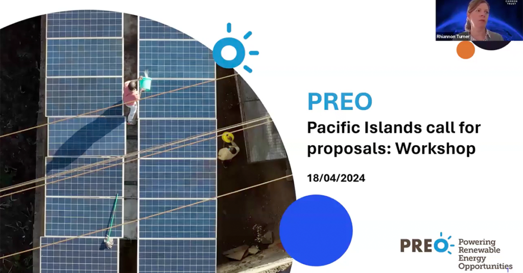 Pacific Island Countries Open Call Webinar