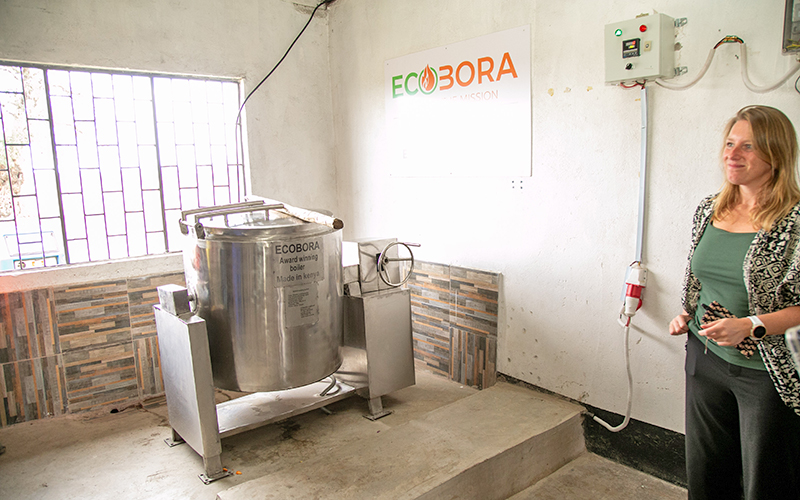 Ecobora cooking solution on location