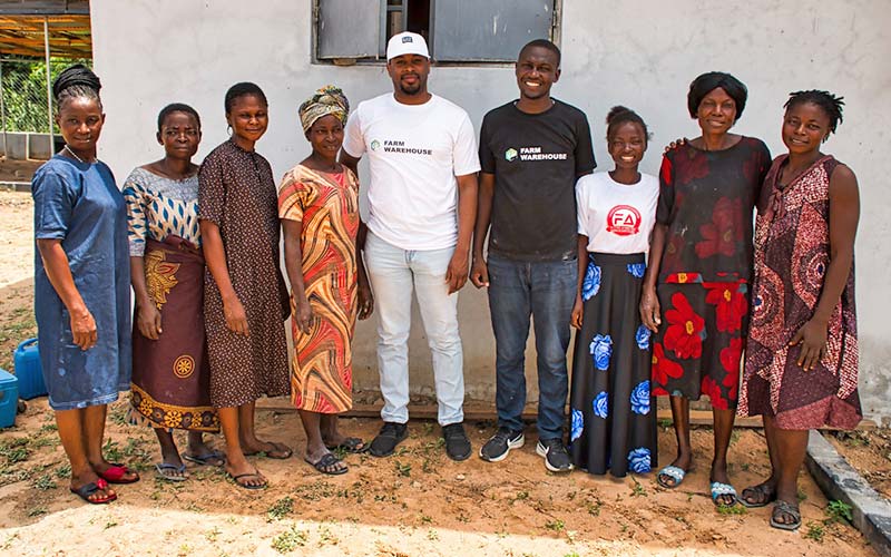 Farm Warehouse staff with hub operators