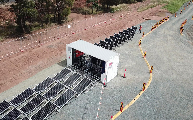 Image of a solar-powered cold storage and distribution hub